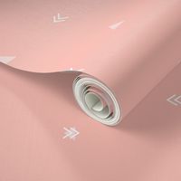 Soft Peach Geometric Wallpaper