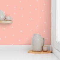 Soft Peach Geometric Wallpaper