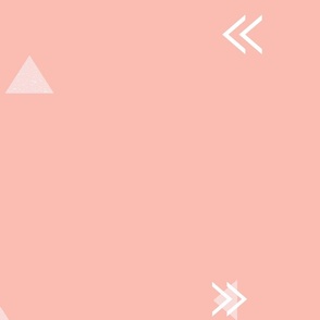 Soft Peach Geometric Wallpaper