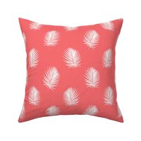Palm Life in Deep Coral
