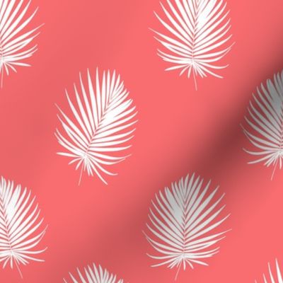 Palm Life in Deep Coral