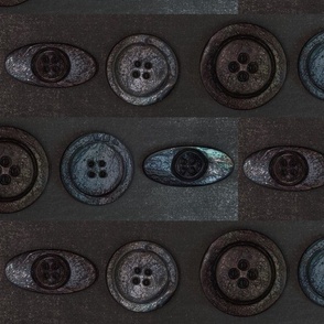 Neutral Geometric Antique Buttons