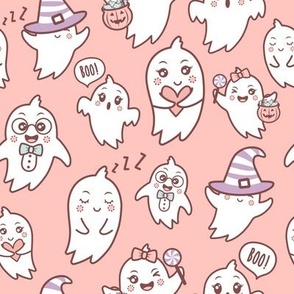 Pink Pastel Halloween Ghost Party - Creepy Cute!