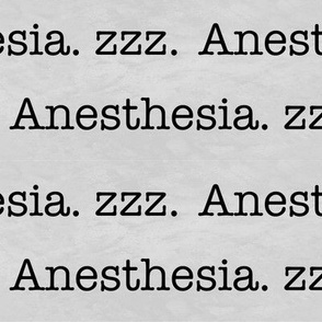 Anesthesia Typewriter