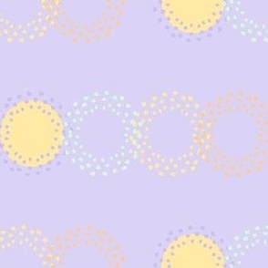 Pastel Circles and Confetti Dots