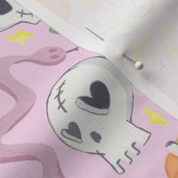 Pastel Halloween Skulls