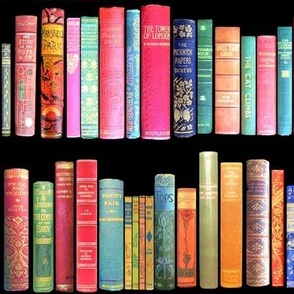 Retro books bookcase // Jane Austen  and more 