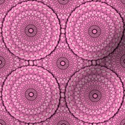 Basket Weave Mandala, Pink