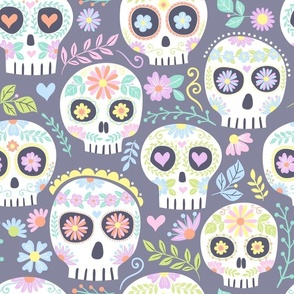 floral skull 