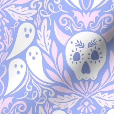 Spooky Skulls & Ghastly Ghosts - Medium Scale Pastel