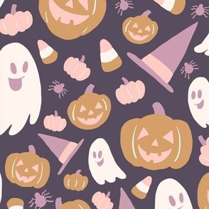 Trick or Treat in Pastel Purples - Large