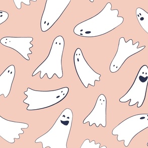 Ghosties on Pink, Small