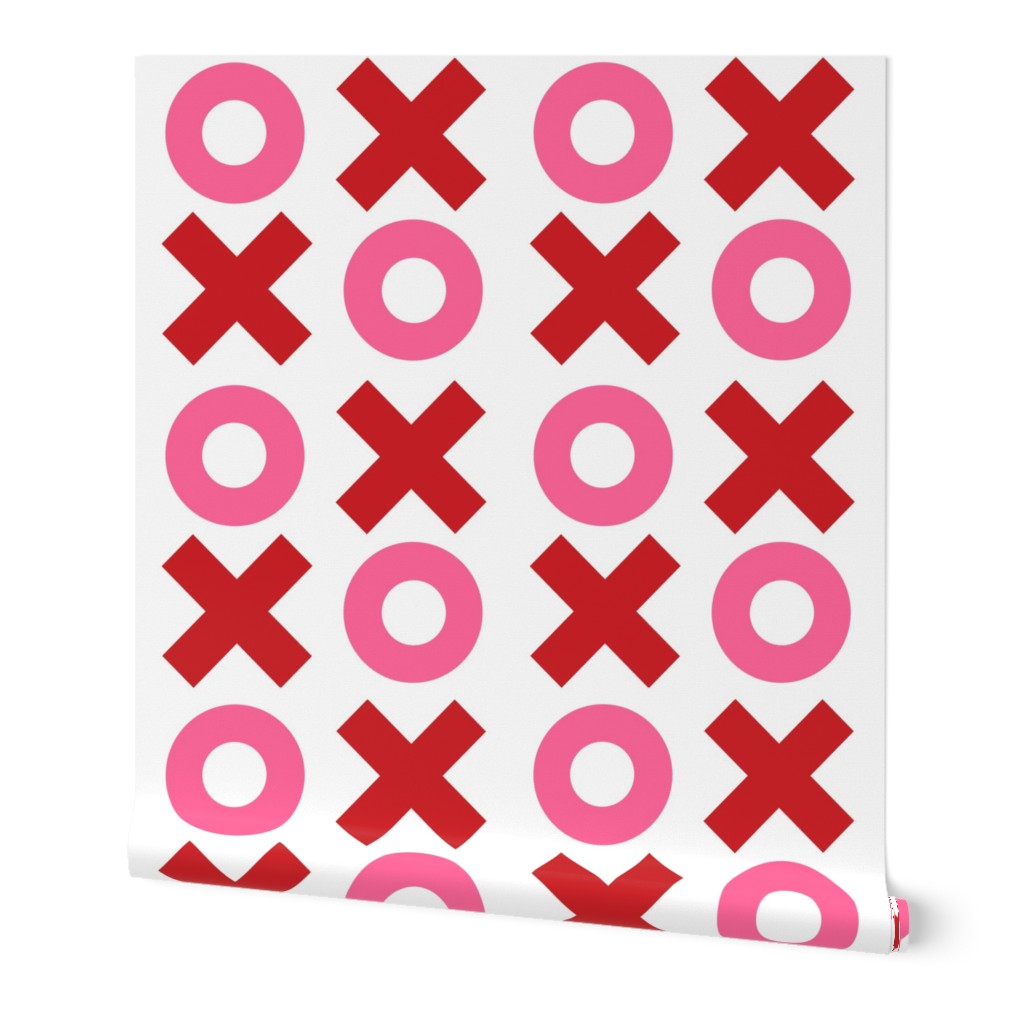 Mini Noughts and Crosses - Red and Pink
