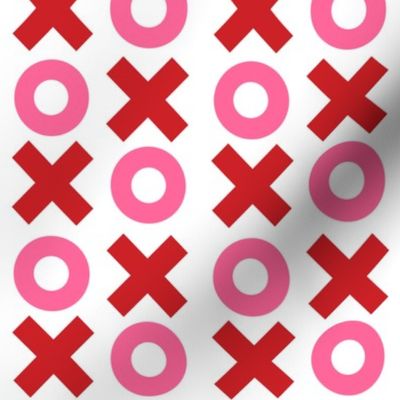 Mini Noughts and Crosses - Red and Pink