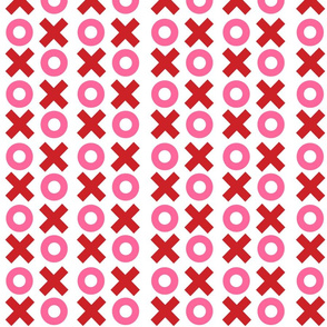 Mini Noughts and Crosses - Red and Pink