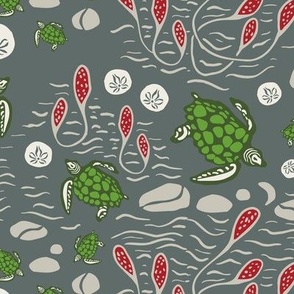Christmas Sea Turtles - "Twilight Turtles" Design