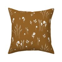 Meadow-Cream on Rust_LARGE_12 X 12