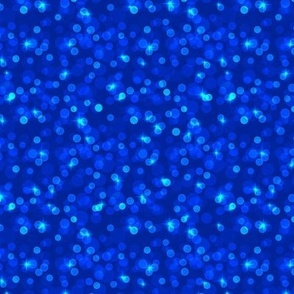 Small Sparkly Bokeh Pattern - Imperial Blue Color