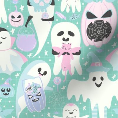Pastel Halloween Ghost Club