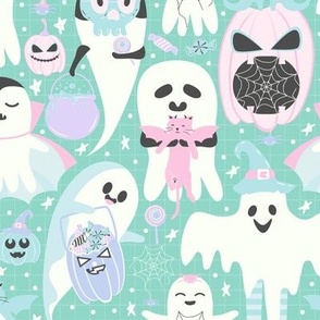 Pastel Halloween Ghost Club