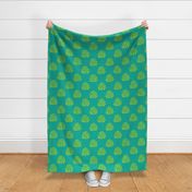 Boho Dotty in Lime Green Teal - LARGE Scale - UnBlink Studio by Jackie Tahara