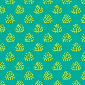 Boho Dotty in Lime Green Teal - SMALL Scale - UnBlink Studio by Jackie Tahara