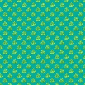 Boho Dotty in Lime Green Teal - TINY Scale - UnBlink Studio by Jackie Tahara