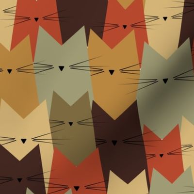 cats - nala cat crowd roycroft - cats fabric