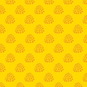 Boho Abstract Polka Dot in Orange Yellow - SMALL Scale - UnBlink Studio by Jackie Tahara