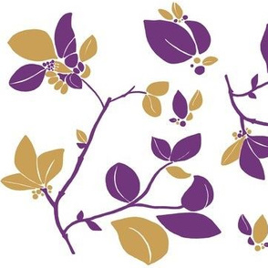 Blooming (purple + beige)