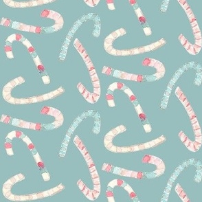candy cane on frost