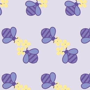 Bees in Purple