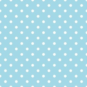 Small Polka Dot Pattern - Arctic Blue and Small