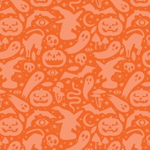 Spooky Silhouettes Lg | Orange
