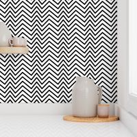 Black and White Zigzag Stripes