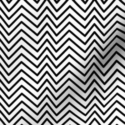 Black and White Zigzag Stripes