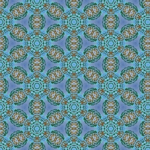 african flower (large) turquoise