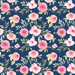 Blush Bouquet Navy