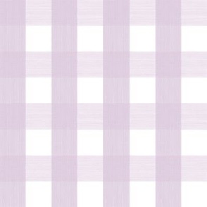 1" Check  Lilac on white 