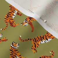 Bengal Tigers - Olive Green - Small Scale