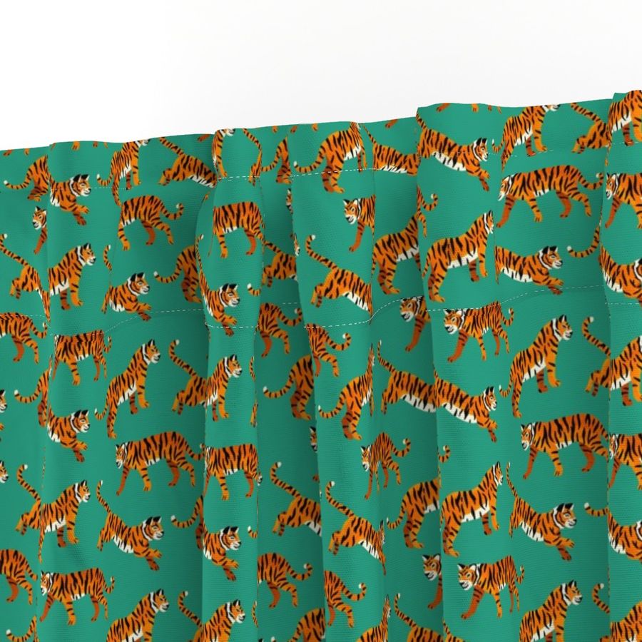 Bengal Tigers - Sea Green - Small Scale