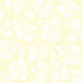 Yellow and White Fern Maple Sunprint Texture