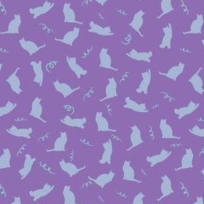 Cats on Purple_Small Scale