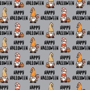 Happy Halloween - Gnomes - grey - LAD21