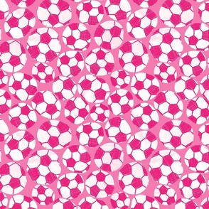 Painterly Soccer - Pink - Reduced Scale