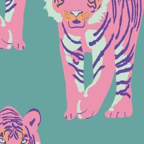 Pink tiger walk - medium