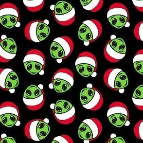 Christmas Aliens - Xmas Alien - black - LAD21