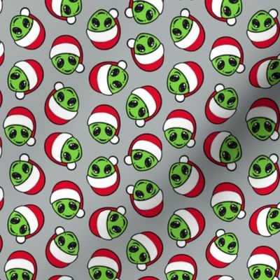 Christmas Aliens - Xmas Alien - grey - LAD21