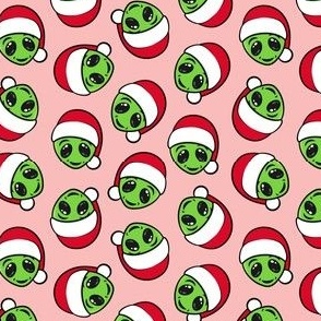 Christmas Aliens - Xmas Alien - pink - LAD21