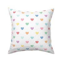 XXL pastel rainbow fun hearts